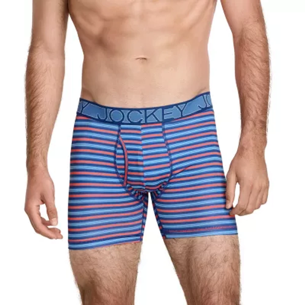 Jockey Active Microfiber Mens Boxer Briefs