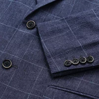 Haggar Mens Big and Tall Windowpane Classic Fit Sport Coat