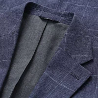 Haggar Mens Big and Tall Windowpane Classic Fit Sport Coat