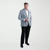 Haggar Mens Big and Tall Geometric Stretch Fabric Classic Fit Sport Coat