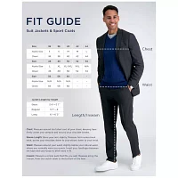 Haggar Mens Big and Tall Geometric Stretch Fabric Classic Fit Sport Coat
