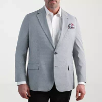 Haggar Mens Big and Tall Geometric Stretch Fabric Classic Fit Sport Coat