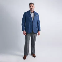 Haggar Mens Big and Tall Geometric Stretch Fabric Classic Fit Sport Coats