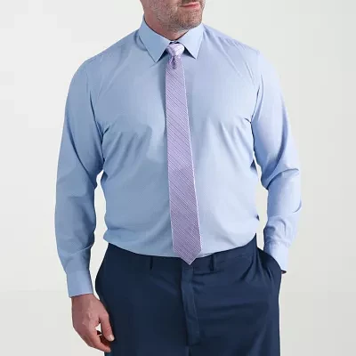 Haggar Big and Tall Mens Classic Fit Easy Care Long Sleeve Dress Shirt