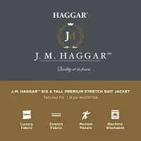 Haggar Mens Big and Tall Diamond Suit Jacket