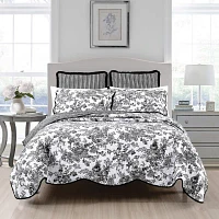 Laurel Manor Toile Garden Cotton Quilt