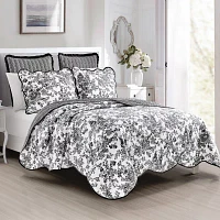 Laurel Manor Toile Garden Cotton Quilt