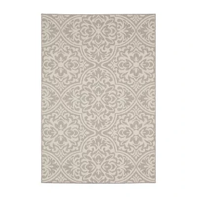 Covington Home Pamplona Damask Flatweave 39" X 60" Indoor Outdoor Rectangular Accent Rug