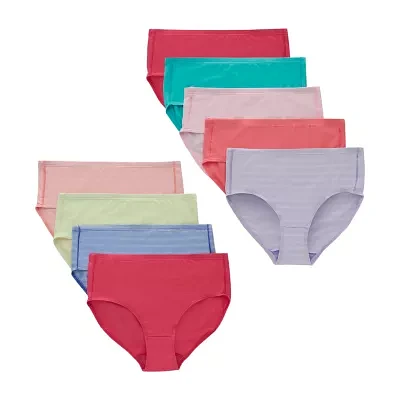 Hanes Pure Comfort Microfiber Bonus Pack 9 Brief Panty Gupsb9