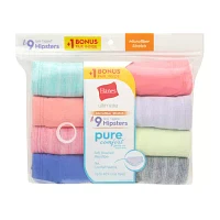 Hanes Pure Comfort Microfiber Bonus Pack 9 Hipster Panty Gupsh9