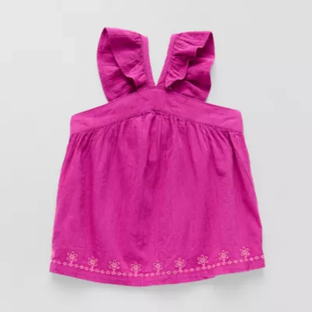 Okie Dokie Toddler & Little Girls V Neck Tank Top