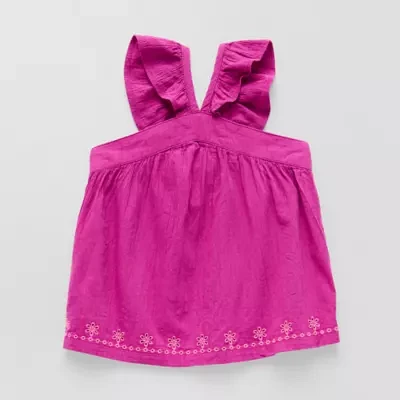 Okie Dokie Toddler & Little Girls V Neck Tank Top