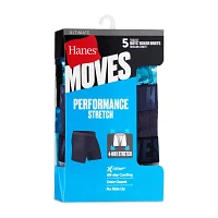 Hanes Moves Stretch Boys 5 Pack Boxer Briefs