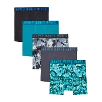 Hanes Moves Stretch Boys 5 Pack Boxer Briefs