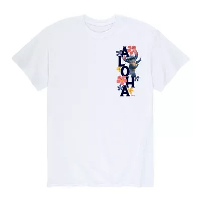 Mens Short Sleeve Stitch Graphic T-Shirt