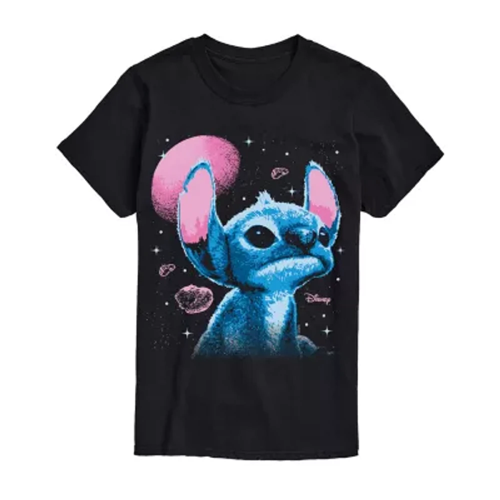 Mens Short Sleeve Stitch Graphic T-Shirt