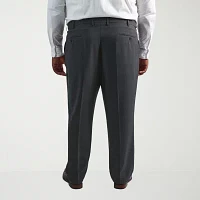 Haggar JMH Mens Big and Tall Classic Fit Flat Front Dress Pant