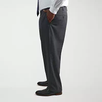 Haggar JMH Mens Big and Tall Classic Fit Flat Front Dress Pant