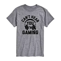 Big and Tall Mens Crew Neck Short Sleeve Regular Fit Graphic T-Shirt