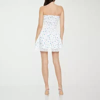 Forever 21 Womens Sleeveless Floral Fit + Flare Dress Juniors