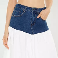 Forever 21 Womens High Rise Long Flared Skirt-Juniors