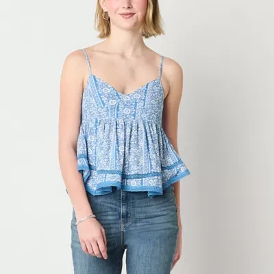Arizona Womens Juniors V Neck Tank Top