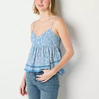 Arizona Womens Juniors V Neck Tank Top