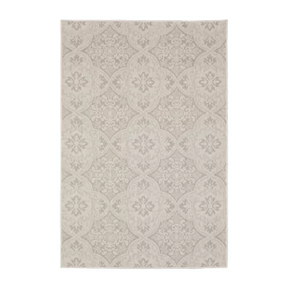 Covington Home Pamplona Floral Trellis Indoor Outdoor Rectangular Area Rug