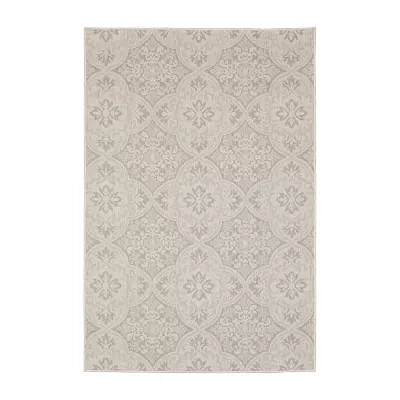 Covington Home Pamplona Floral Trellis Indoor Outdoor Rectangular Area Rug