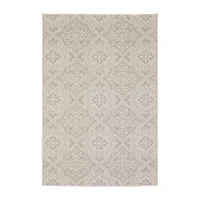 Covington Home Pamplona Floral Trellis Indoor Outdoor Rectangular Area Rug