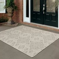 Covington Home Pamplona Floral Trellis Indoor Outdoor Rectangular Area Rug