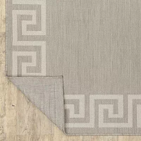 Covington Home Pamplona Greek Key Border Indoor Outdoor Rectangular Area Rug
