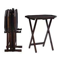 Myrick 4-pc. TV Tray Table with Stand