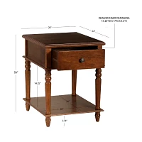 Percy Living Room Collection 1-Drawer End Table