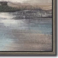 Streamline Art Ocean Reflections Ii Framed Canvas Art