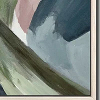Streamline Art Botanical Abstraction I Framed Canvas Art
