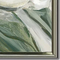 Streamline Art Pearly Petals I Framed Canvas Art