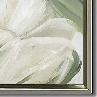 Streamline Art Pearly Petals Ii Framed Canvas Art