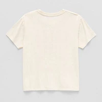 Eyeshadow Big Girls Crew Neck Short Sleeve Graphic T-Shirt