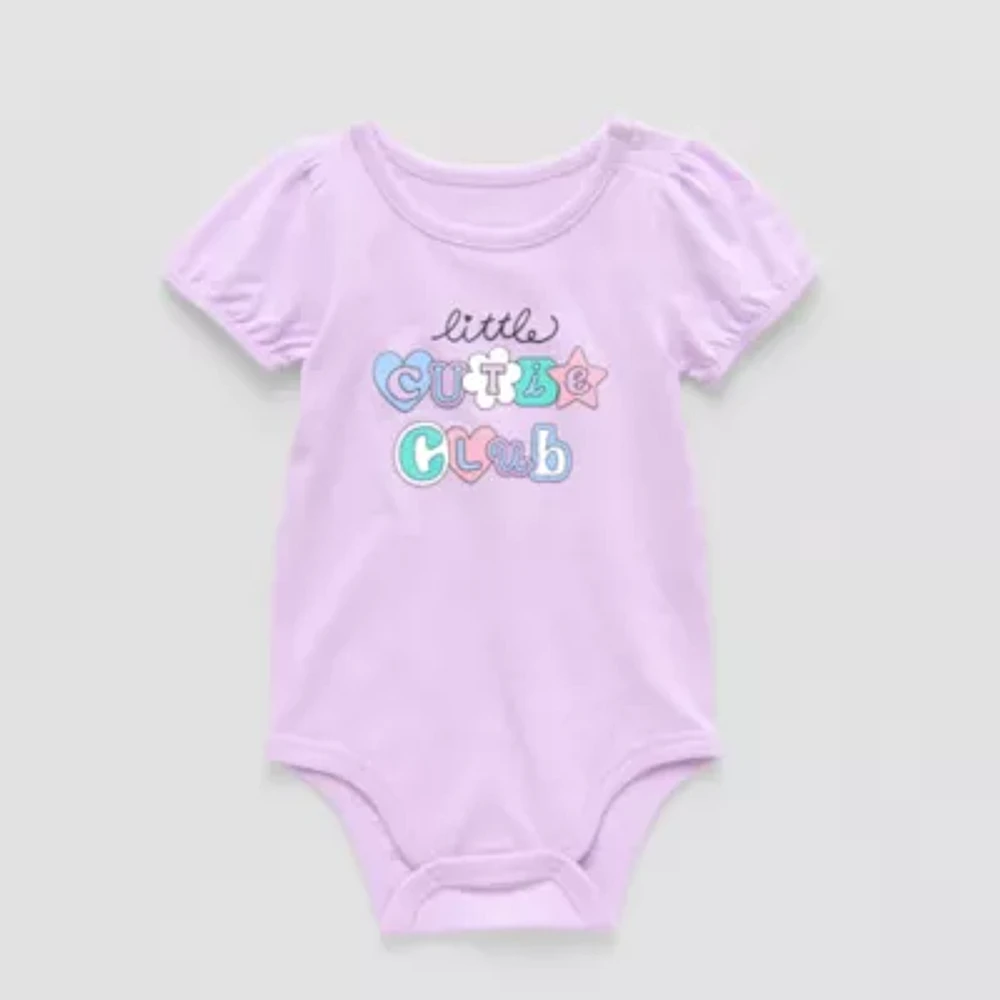 Okie Dokie Baby Girls Short Sleeve Bodysuit