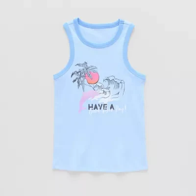 Thereabouts Little & Big Girls Round Neck Tank Top