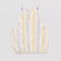 Thereabouts Little & Big Girls Square Neck Tank Top