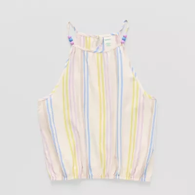 Thereabouts Little & Big Girls Square Neck Tank Top