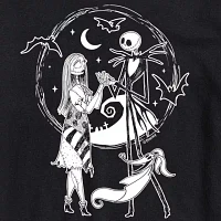 Big and Tall Mens Crew Neck Short Sleeve Regular Fit Nightmare Before Christmas Graphic T-Shirt