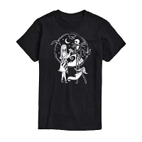 Big and Tall Mens Crew Neck Short Sleeve Regular Fit Nightmare Before Christmas Graphic T-Shirt