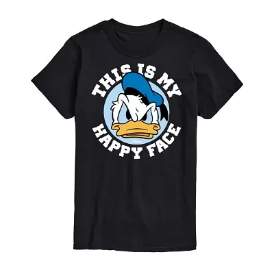 Big and Tall Mens Crew Neck Short Sleeve Regular Fit Donald Duck Graphic T-Shirt
