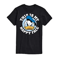 Big and Tall Mens Crew Neck Short Sleeve Regular Fit Donald Duck Graphic T-Shirt