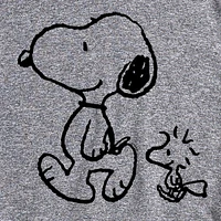 Big and Tall Mens Crew Neck Short Sleeve Regular Fit Peanuts Graphic T-Shirt