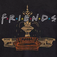 Big and Tall Mens Crew Neck Short Sleeve Regular Fit Friends Graphic T-Shirt