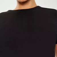 Forever 21 Womens Juniors Plus Crew Neck Short Sleeve T-Shirt